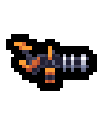 Pixel-art Minigun weapon icon